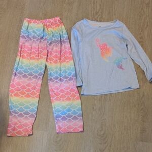 Cat & Jack Rainbow Mermaid Pajama Set